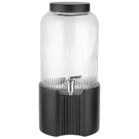 Element Black Beverage Dispenser - 22 x 45cm