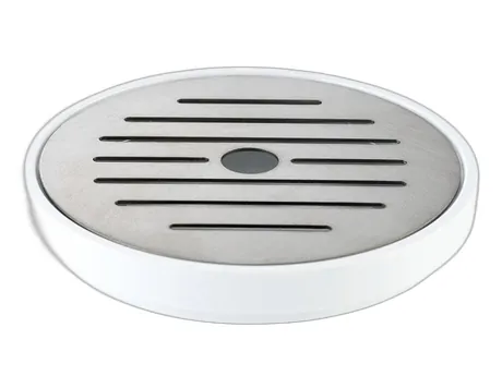 White Black Drip Tray 2 Pieces - 9.5cm