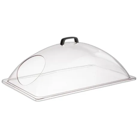 Transparent GN 1/1 Cover With Small Cut Out - 33.5 x 54cm