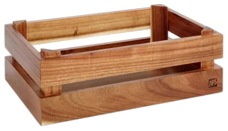 Superbox Buffet Box GN 1/4 Acacia Wood (Oak) - 29 x 18.5cm x 10.5cm