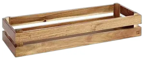 Superbox Buffet Box GN 2/4 Acacia Wood (Oak) - 55.5 x 35cm x 10.5cm