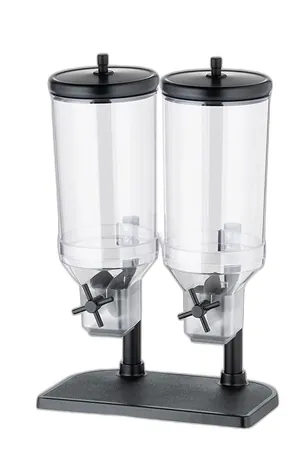 Fresh & Easy Cereal Dispender Duo Black - 21.5 x 34.5cm