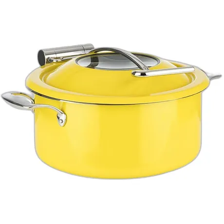 4 Piece Yellow Chafing Dish Set - 4l