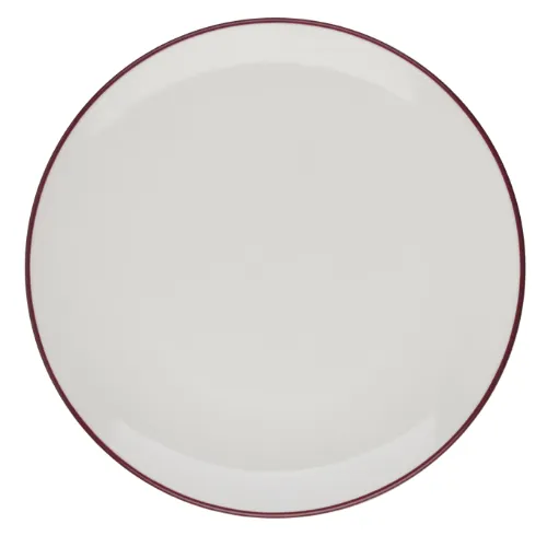 Modest Maroon Coupe Plate