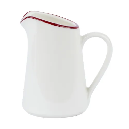 Modest Maroon Handled Jug