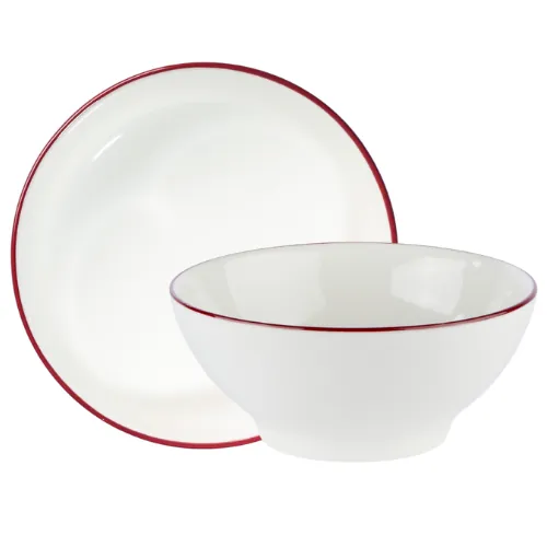 Modest Maroon Footed Bowl