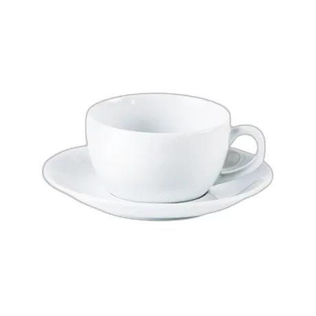 Porcelite Bowl Shaped Cup Saucer