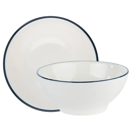 Modest Navy Footed Bowl