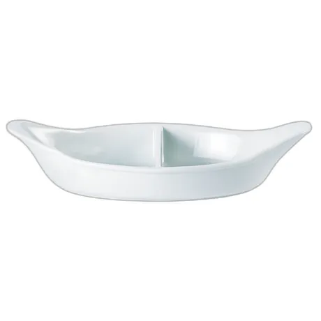 Divided Oval Eared Dish