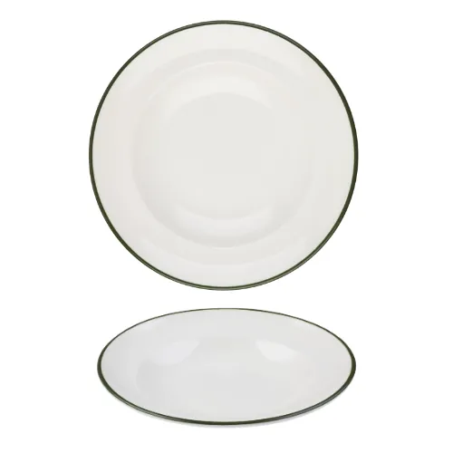 Modest Green Pasta Plate