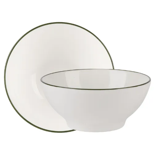 Modest Green Footed Bowl
