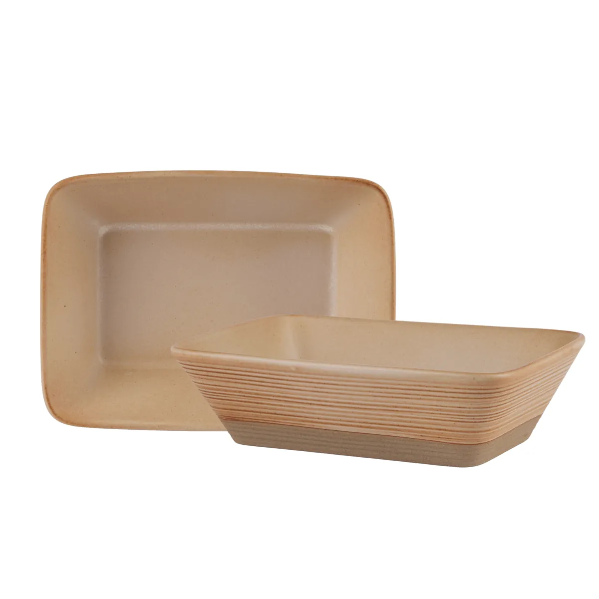 Taupe Rectangular Dish - 17.8 x 12.5cm / 7" x 5"