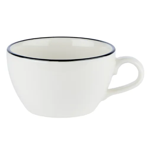 Modest Black Cappuccino Cup