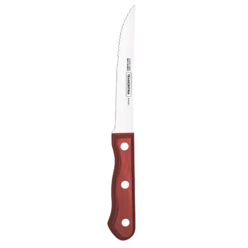 Full Tang Steak Knife Polywood Red Dozen
