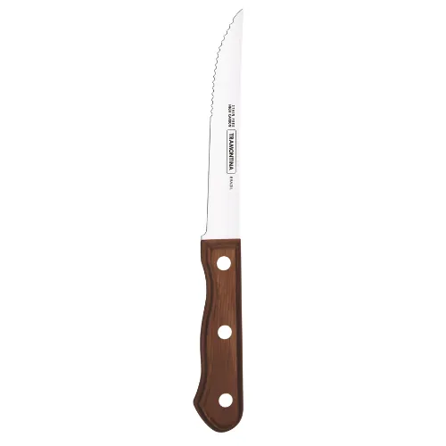 Full Tang Steak Knife Polywood Brown Dozen