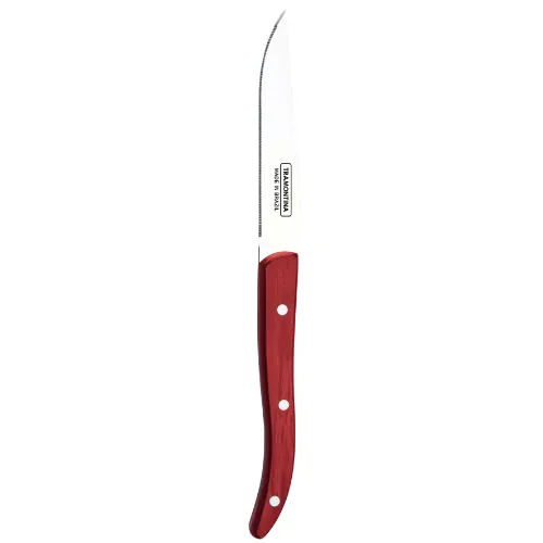 French Style Steak Knife Polywood Red Dozen