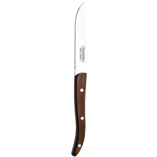 French Style Steak Knife Polywood Brown Dozen