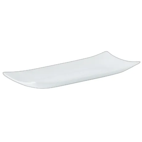 Porcelite Curved Edge Rectangular Buffet Tray