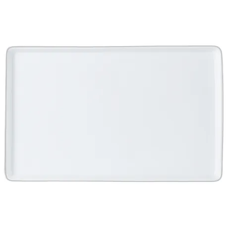 Porcelite Rectangular Flat Serving Platter - 36 x 23cm / 14.5" x 8.5"