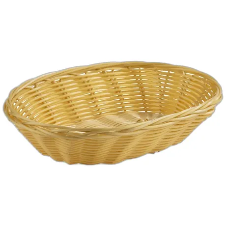 Basic Oval Light Beige Basket - 15 x 23cm