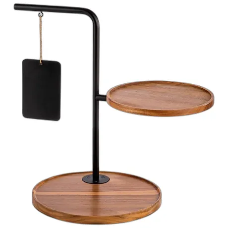 2-Tier Round Buffet Display Stand
