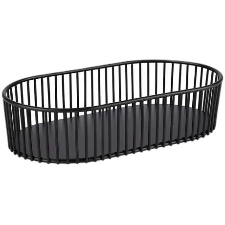 Urban Black Oval Basket - 16 x 29cm