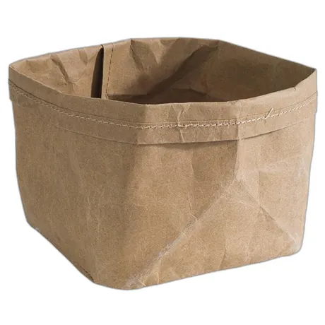 Square Beige Bread Basket - 11.5 x 12cm