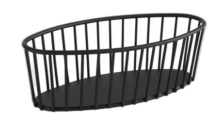 Urban Black Oval Basket - 10 x 21cm