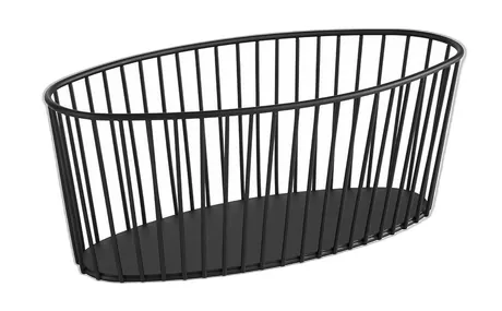 Urban Black Oval Basket - 14 x 30cm