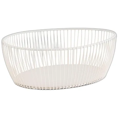 Svart White Basket - 24 x 19cm