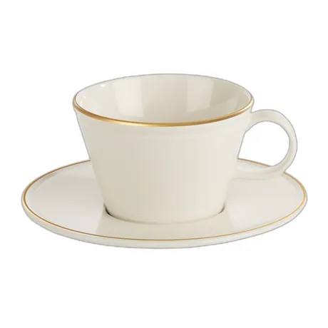 Line Gold Band Coffee Cup