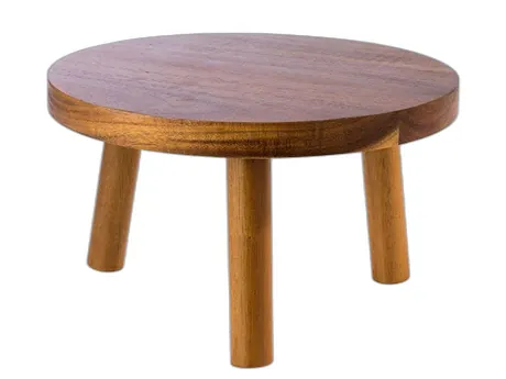 Round Acacia Wood Buffet Stand - 25cm