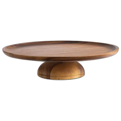 Acacia Wood Cake Stand - 33 x 8cm