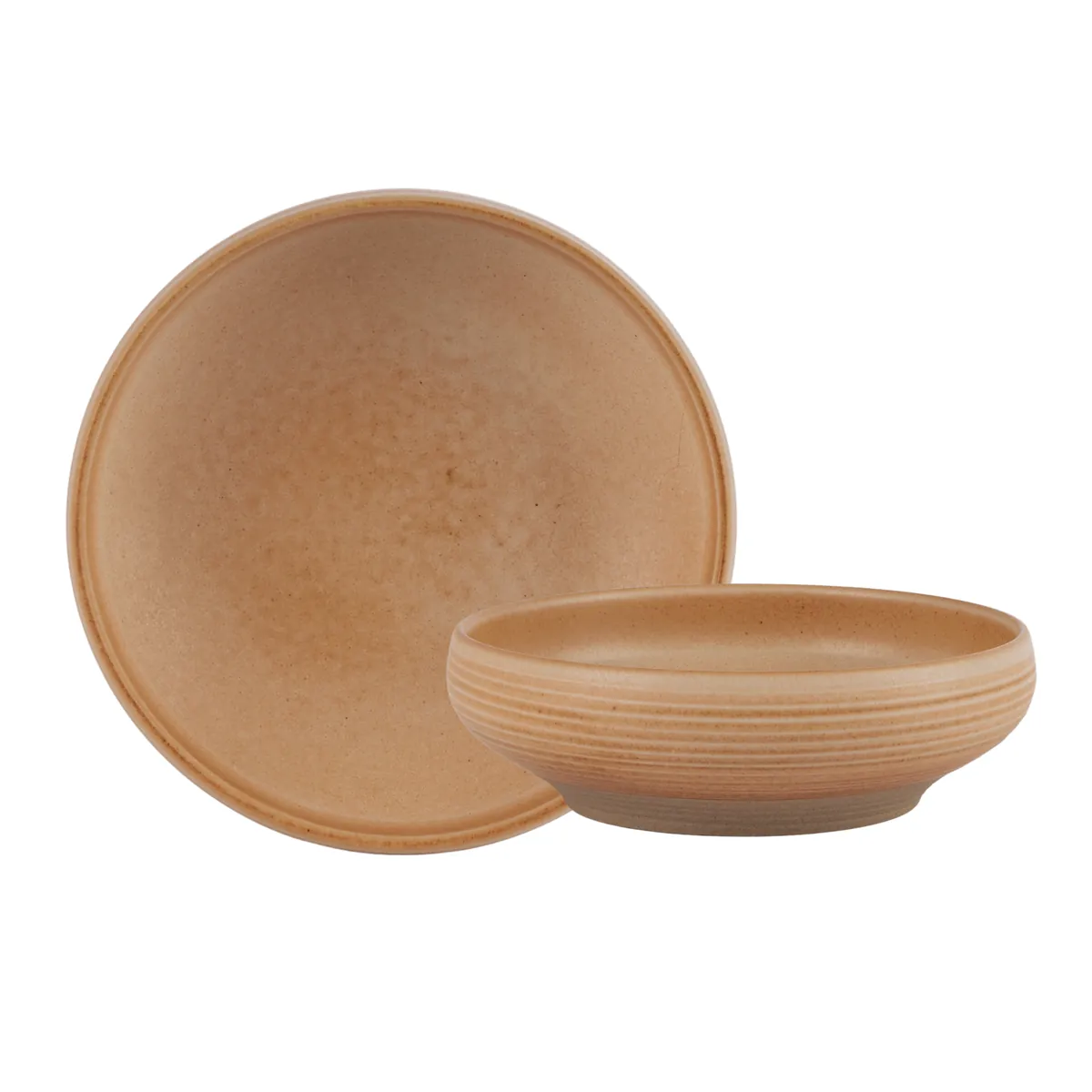 Taupe Low Dip Bowl - 10cm / 4"