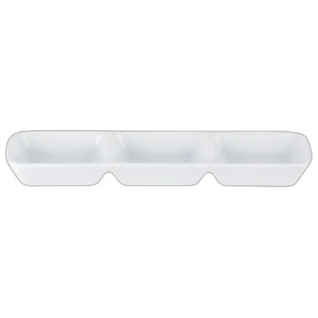 Porcelite Three Division Dip Tray