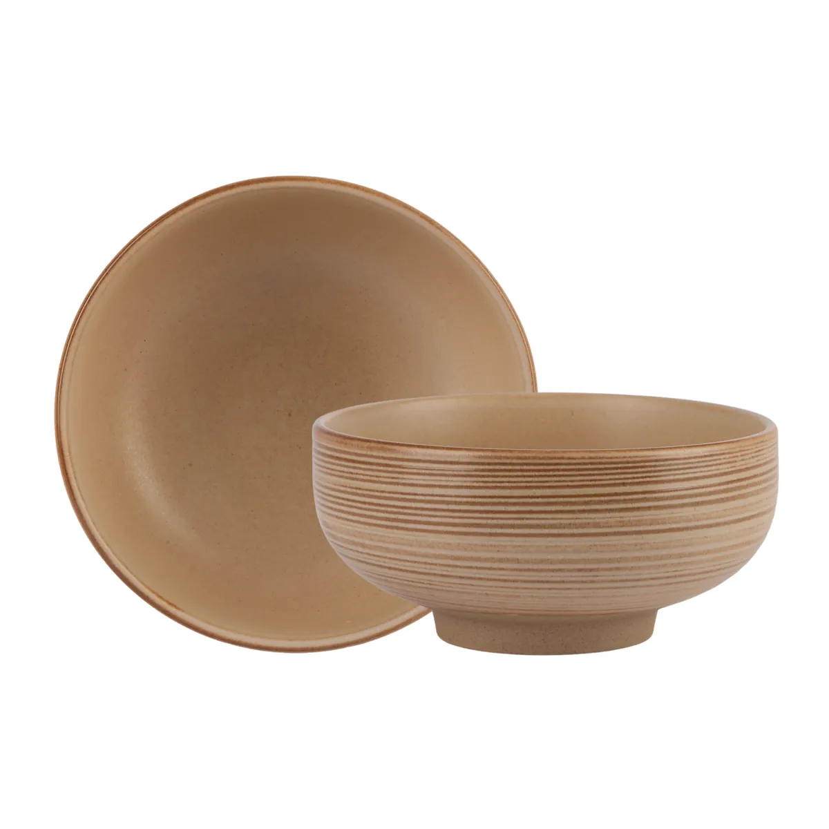 Taupe Deep Bowl - 13cm / 5"