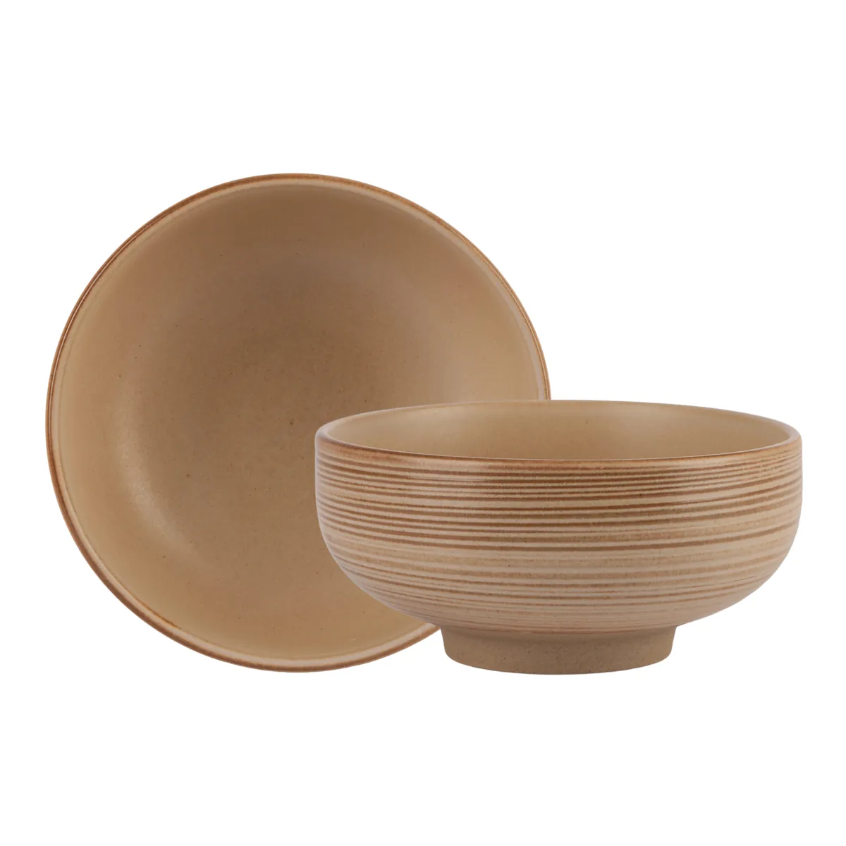 Taupe Deep Bowl - 15cm / 6"