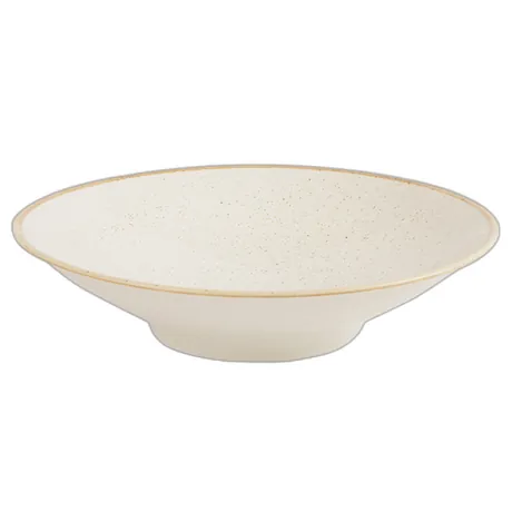 Oatmeal Footed Bowl
