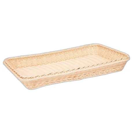 GN 1/1 Bread / Buffet Basket Light Brown - 54 x 33 x 7.5cm
