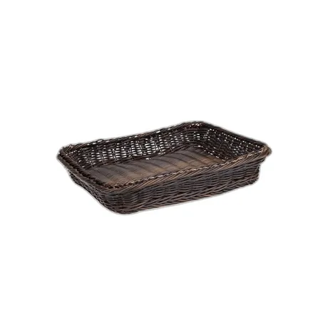 GN 2/3 Bread / Buffet Basket Dark Brown - 36 x 33.5 x 7cm