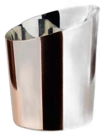 Copper Look Angled Conic Chip Cup - 9.5cm