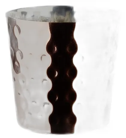 Copper Look Hammered Conic Chip Cup - 8.5cm