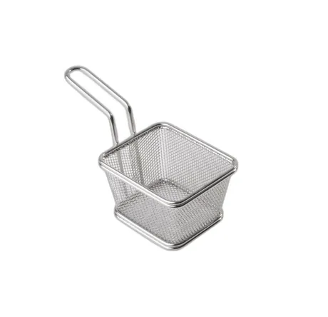 Snackholder Stainless Steel Square Fry Basket - 10 x 8.5cm