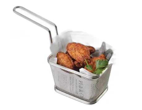 Snackholder Stainless Steel Square Fry Basket - 13 x 10.5cm