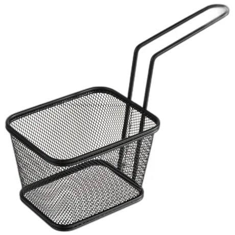 Snackholder Black Square Fry Basket - 13 x 10.5cm