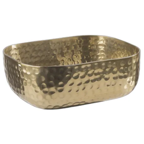 Craft Aluminium Gold Hammered Bowl - 15.5 x 12cm