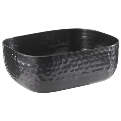 Craft Aluminium Black Hammered Bowl - 15.5 x 12cm