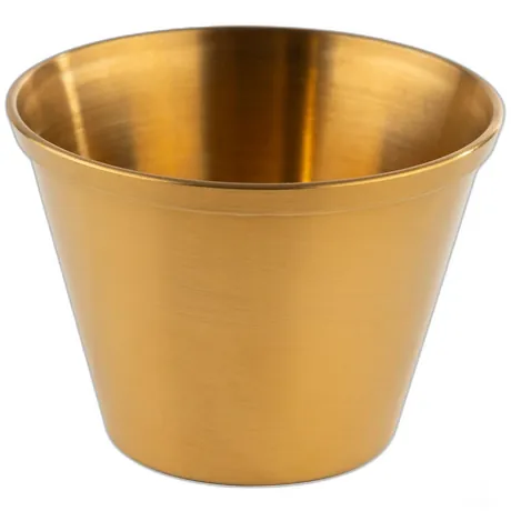 Gold Conic Dip Pot, 6 Pcs - 6cm