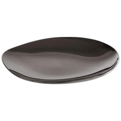 Pebbles 4 Piece Black Plate Set - 9 x 9cm