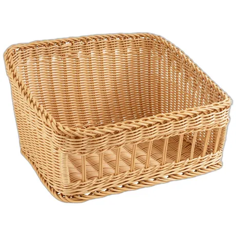 Angled Beige Bread Basket - 40 x 45cm